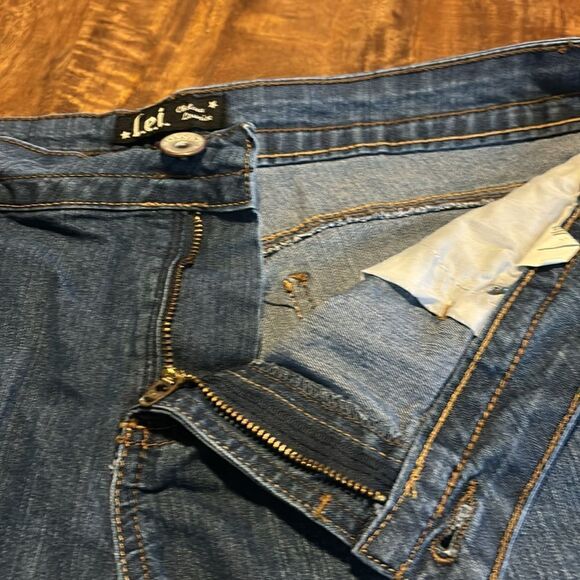 lei Denim Chelsea Low-rise Shorts Sz 17 - Picture 5 of 7